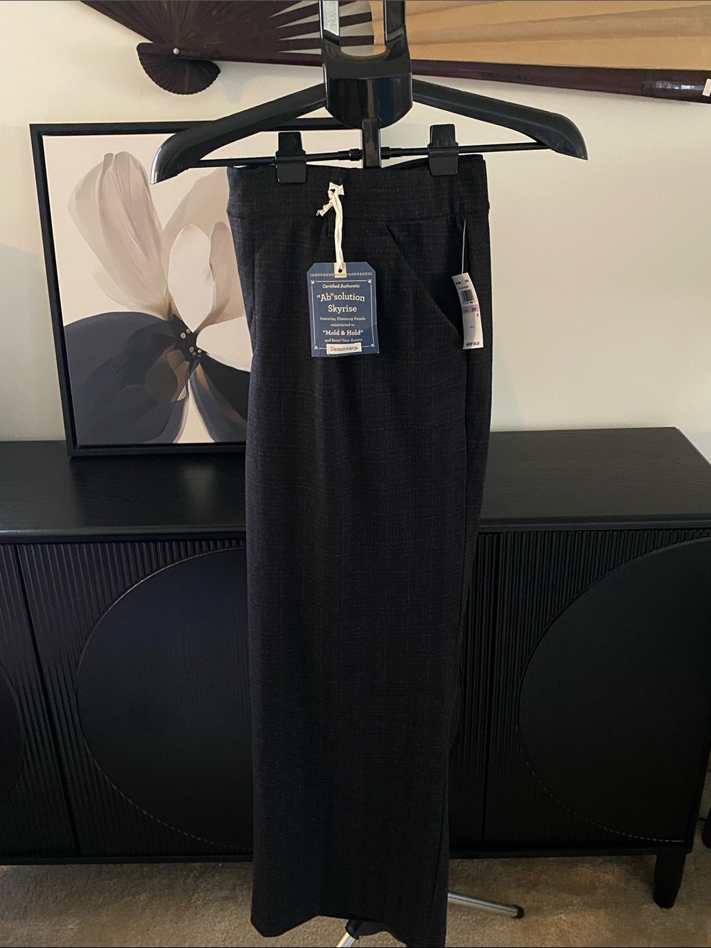 Democracy Plaid Charcoal Trousers